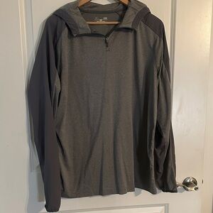 Under Armour Men's Gray Half-Zip Hoodie